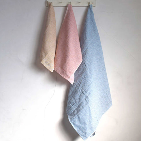 Moku Linen Kitchen Towel - Blue