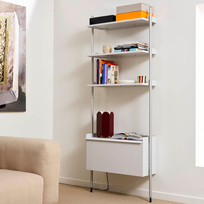 HAY PIER SHELVING SYSTEM 131 with one cabinet - 1 column