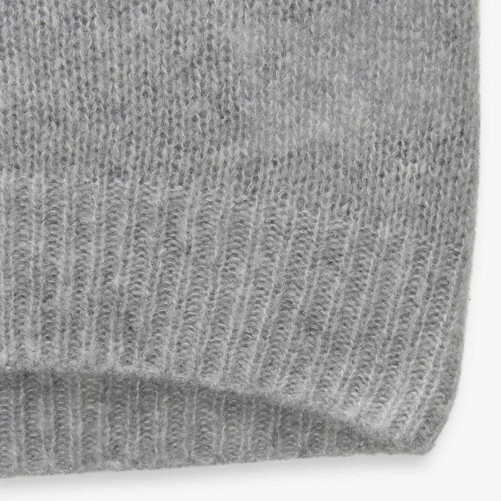 Lova Light Grey Cashmere/Silk Crewneck Sweater