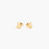 MIFFY Bunny Gold Stud Earrings by Titlee