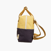 Sticky Lemon Small Color Block Backpack - Yellow + Navy