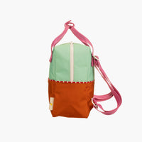 Sticky Lemon Small Color Block Backpack - Mint + Orange