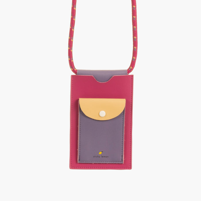 Sticky Lemon Phone Pouch - Pink + Lilac