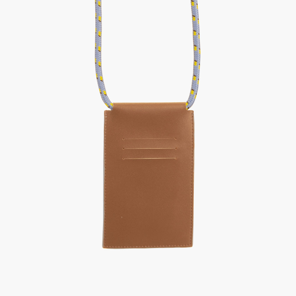 Sticky Lemon Phone Pouch - Pool Blue + Tan