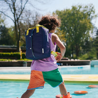 Sticky Lemon Medium Navy Blue Kids Backpack