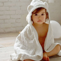 KONTEX Organic Cotton Hooded Baby Bath Towel