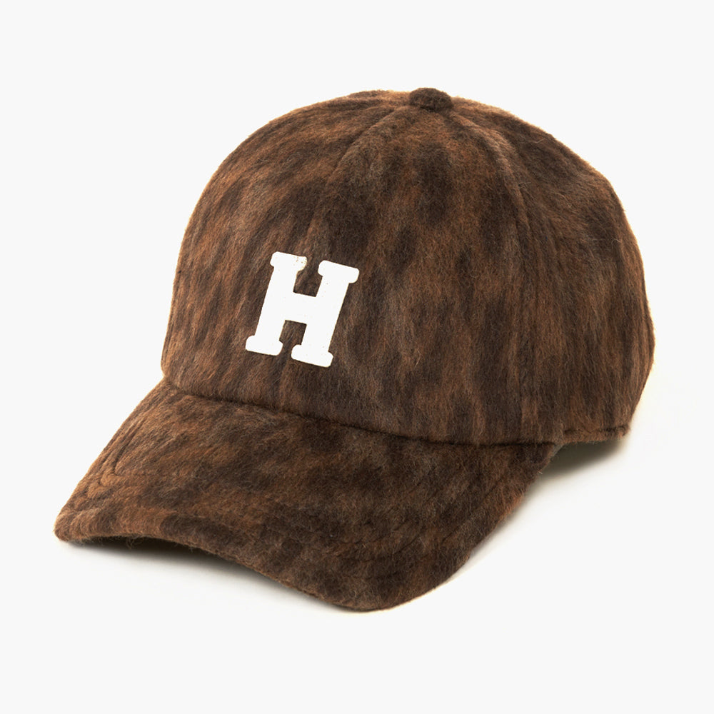 Hartford Brown Leopard Print Wool Cap