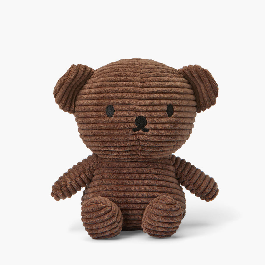 Boris Bear Corduroy Plush Toy - Brown - 17cm