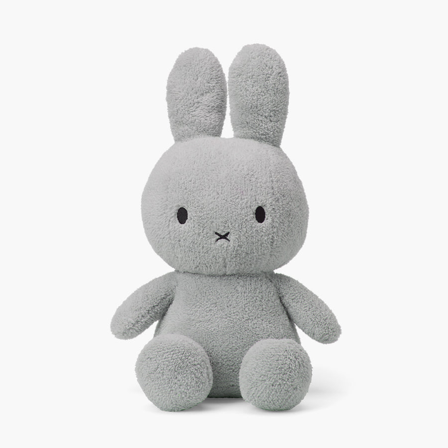 Miffy Terry Plush Toy - Light Grey - 33 cm