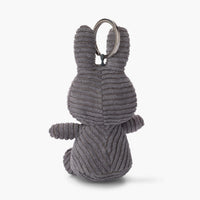 Miffy Corduroy Keyring - Grey - 10cm