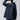 TAION Unisex Military Soft Shell Oversized Hooded Zip Down Jacket - Navy
