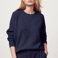 HARTFORD Indigo Blue Alpaca Wool Sweater