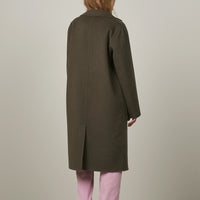 HARTFORD Villa Military Green Wool Coat