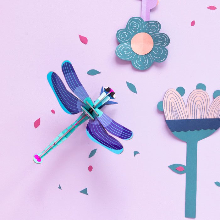 Studio Roof Sapphire Dragonfly Paper Wall Decoration