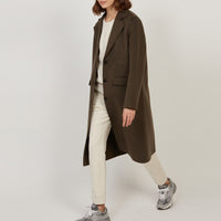 HARTFORD Villa Military Green Wool Coat