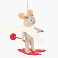 Felt Christmas Ornament - Marcel the Mouse from Felt So Good