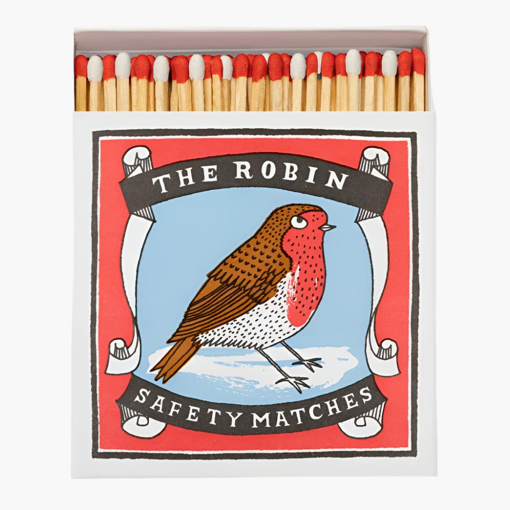 Archivist Gallery Christmas Safety Matches - The Robin