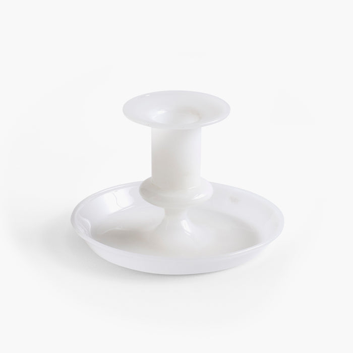 HAY Flare White Candleholder - Small
