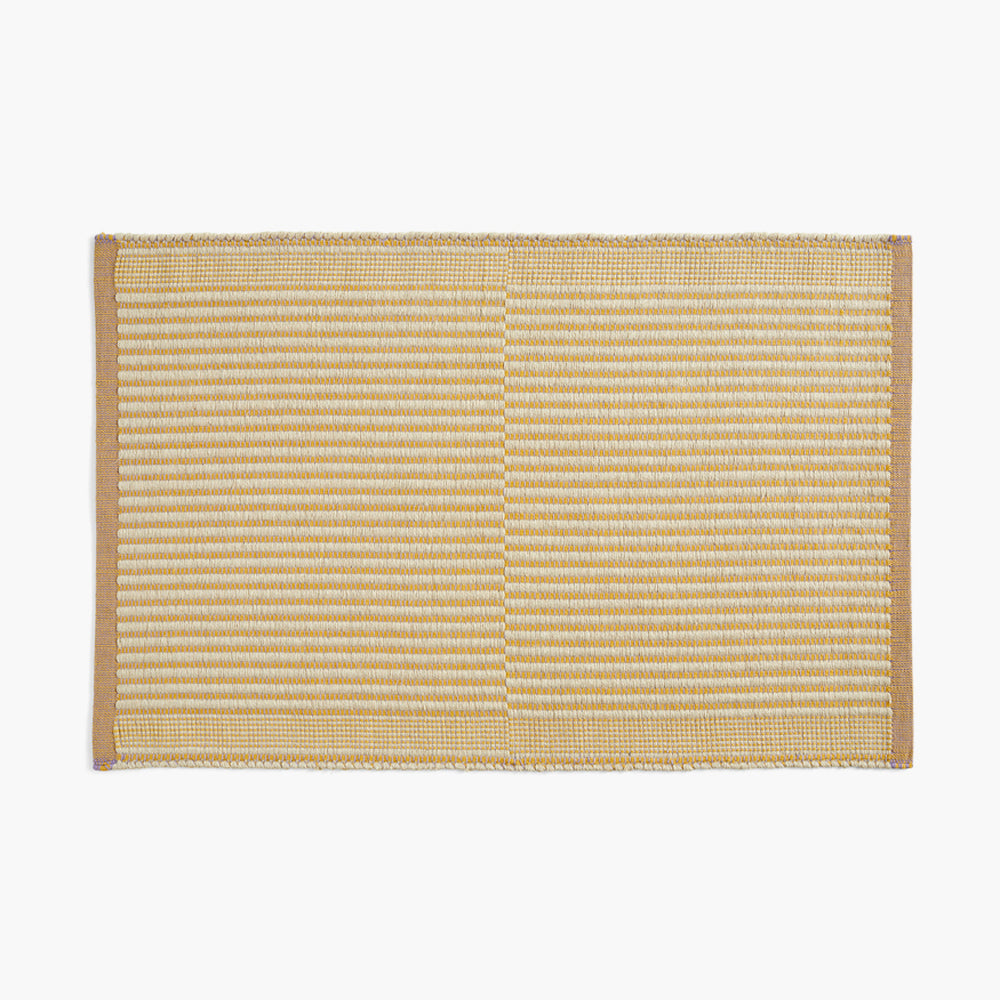 HAY Tapis Jute & Cotton Yellow/Lavender Mat - 60 x 95 cm