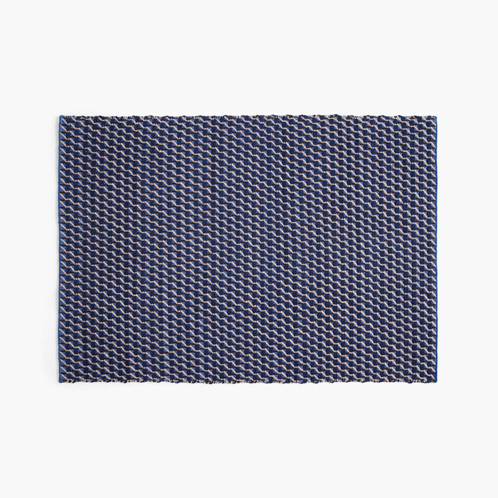 HAY Channel Hand-Woven Wool & Cotton Rug - 140 x 200cm