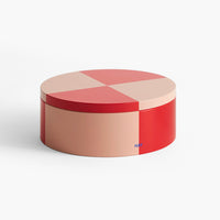 HAY Pink & Red Round Tin Container - Cookie Jar