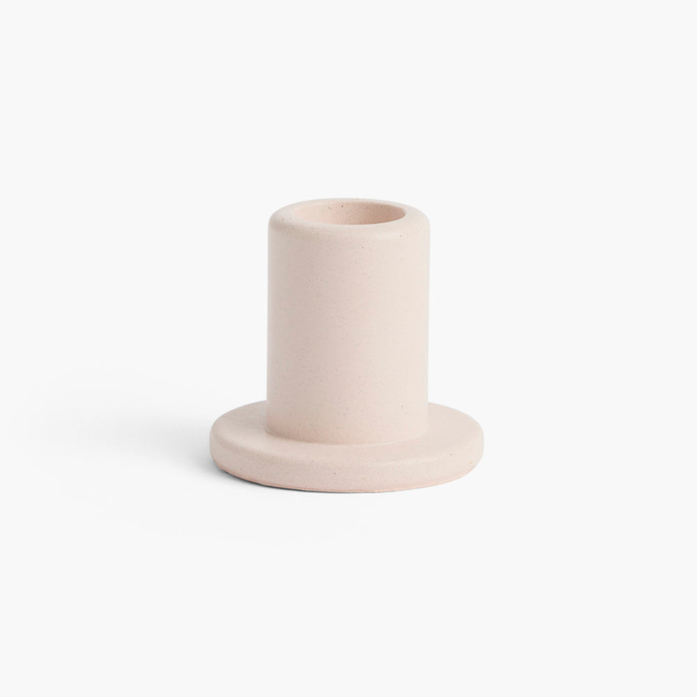 HAY Tube Candleholder Concrete - Light Pink