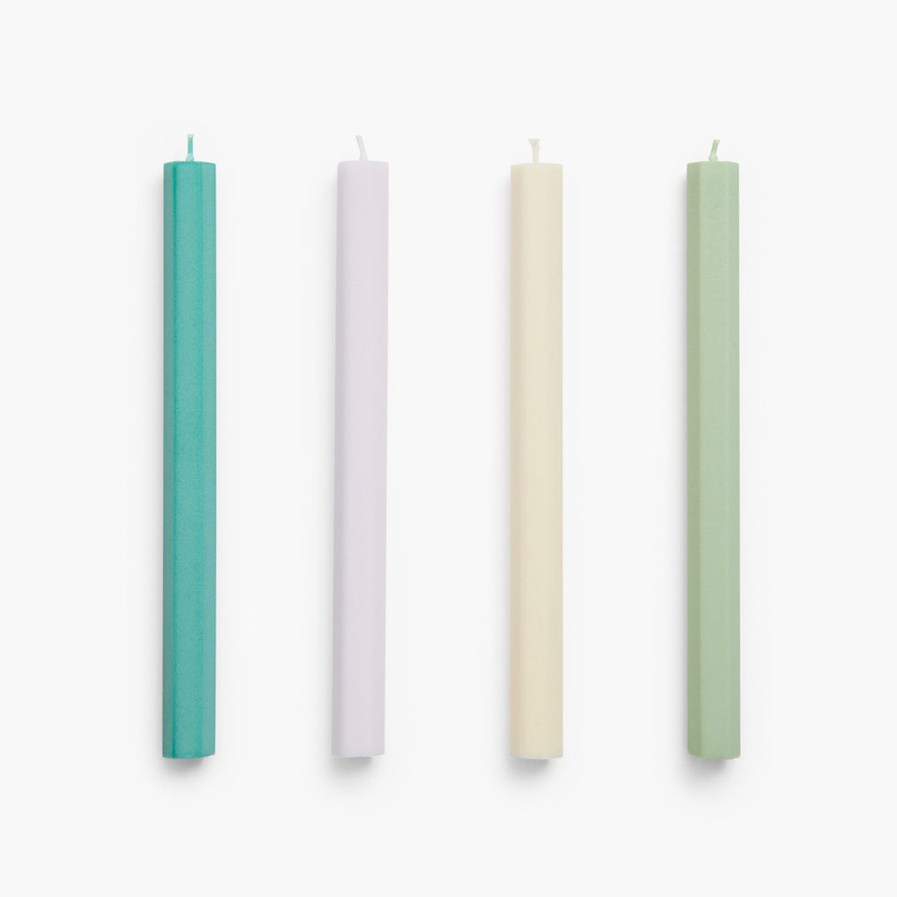 HAY Hexagon Candle Set of 4- Pastel Mix