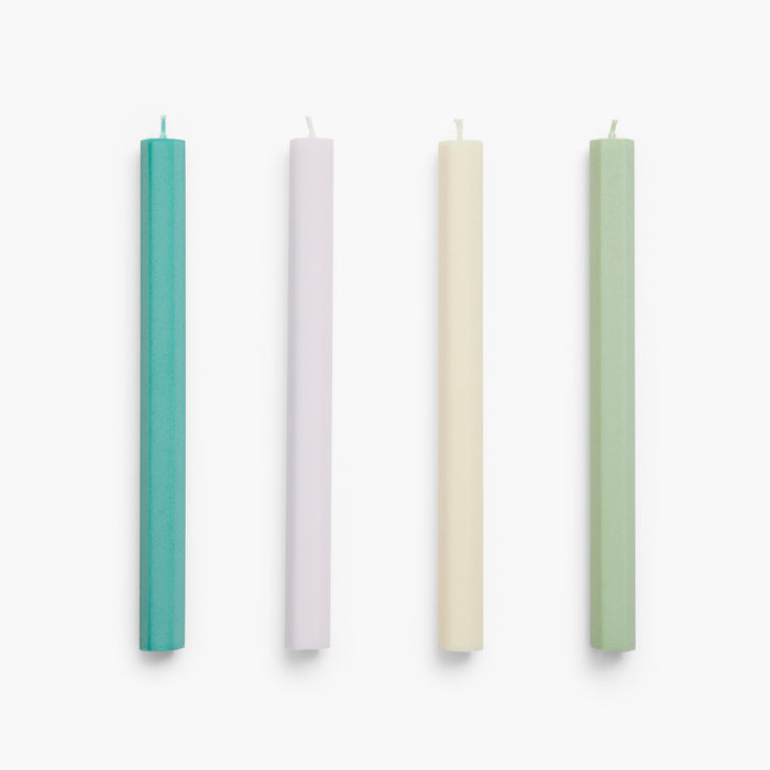 HAY Hexagon Candle Set of 4- Pastel Mix