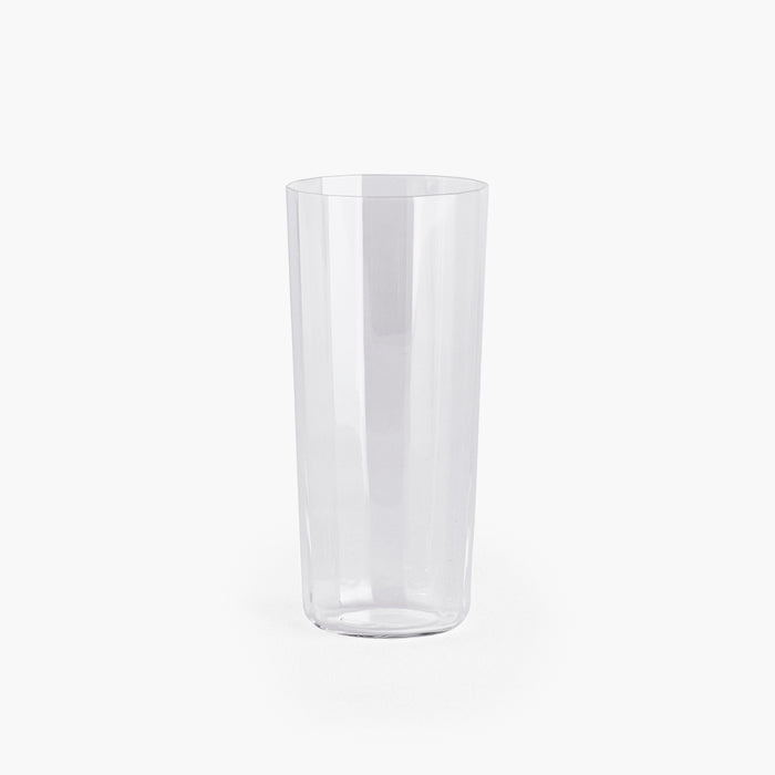 HAY Angle Clear Faceted Tall Drinking Glass - Set of 4