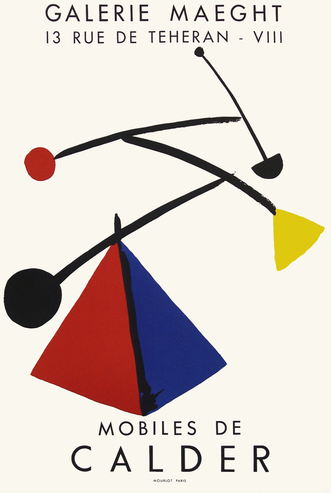 Alexander Calder ‘Mobiles’ Original Poster from Galerie Maeght