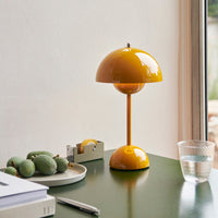 &Tradition Flowerpot Mustard Portable Table Lamp VP9 - Verner Panton 1968