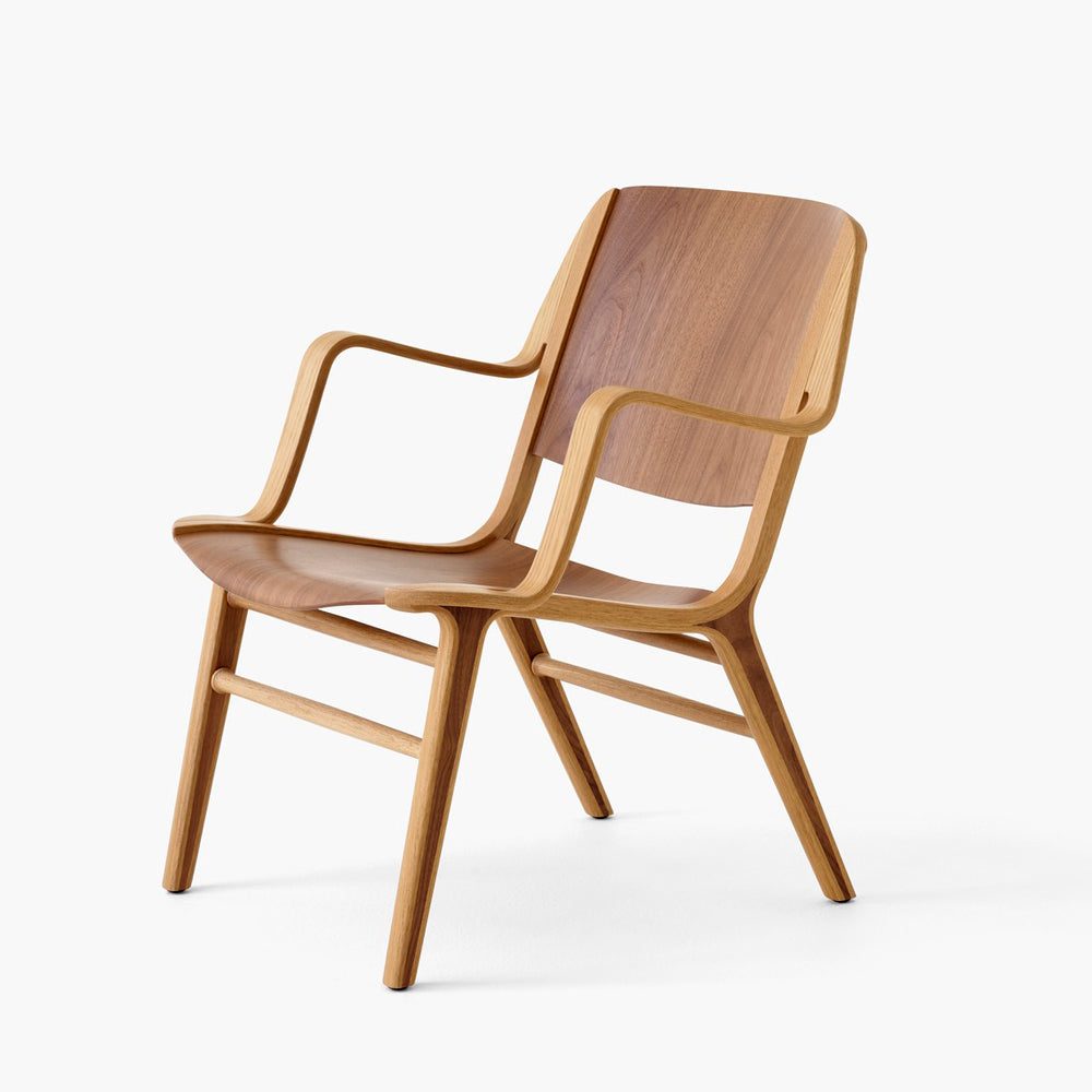 &Tradition AX Walnut/Oak Lounge Chair HM11 - Hvidt & Mølgaard 1950