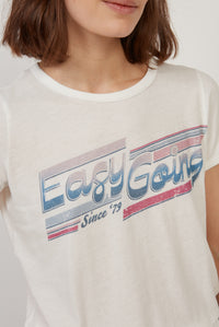 HARTFORD Teego White 'Easy Going' Print T-shirt