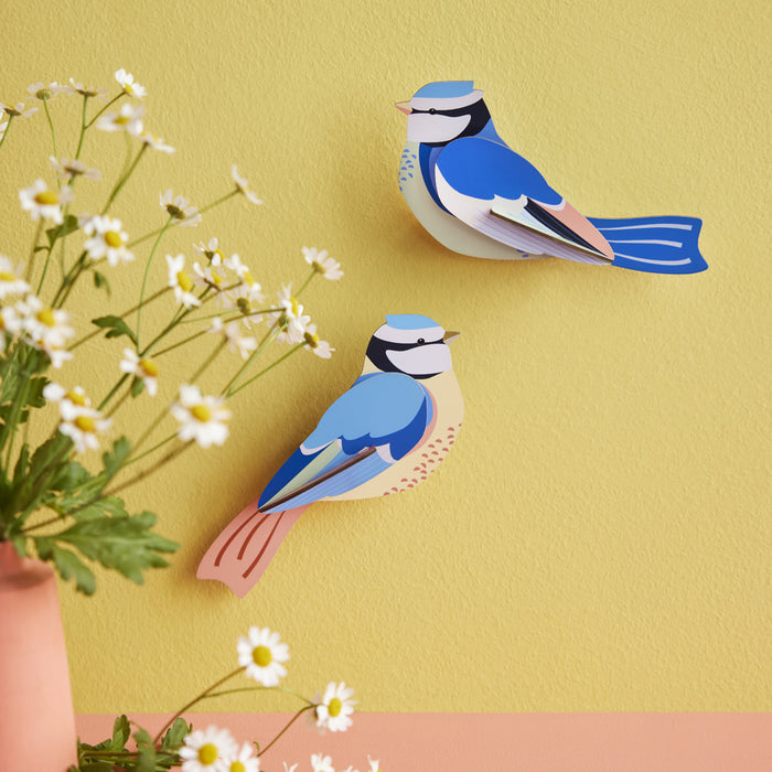 Blue Tits Garden Birds Paper Wall Decoration from Stuido ROOF