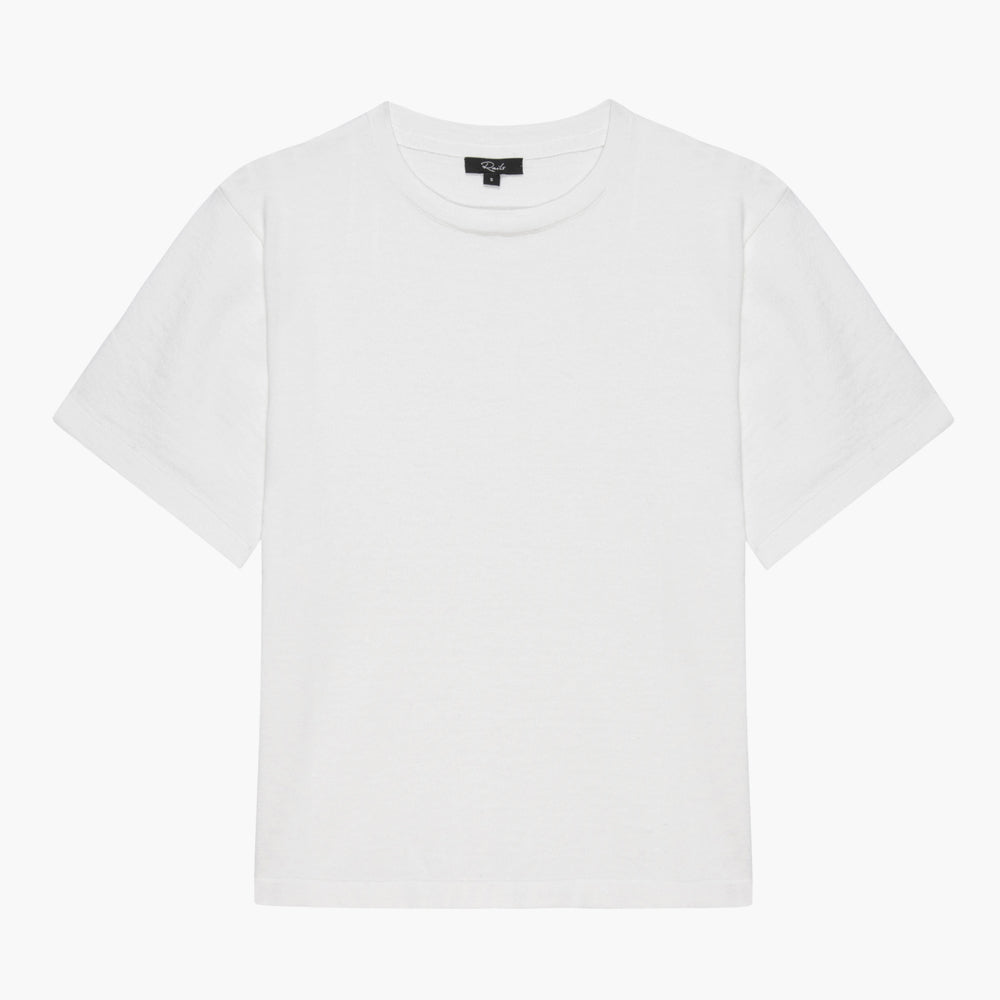 Rails White Cotton Cashmere T-Shirt 