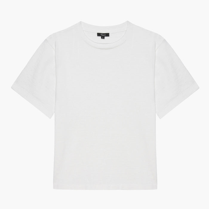 Rails White Cotton Cashmere T-Shirt 