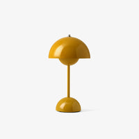 &Tradition Flowerpot Mustard Portable Table Lamp VP9 - Verner Panton 1968