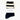 Le Bon Shoppe - Her Ribbed Cotton Varsity Socks - Black/White Stripe