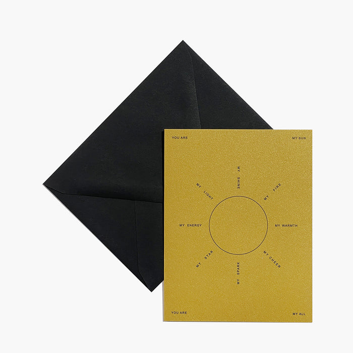 Celestial Greeting Card - SUN