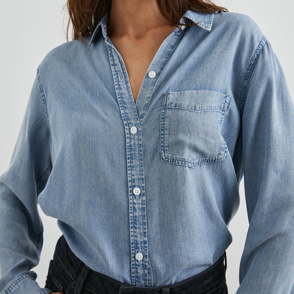 Western Denim Shirt / Vintage Jean Button Front / Women's Medium to Large -  Etsy