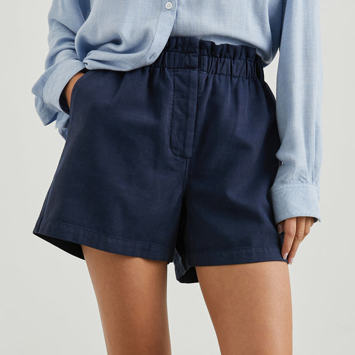 Rails Monte Navy Cotton/Tencel Twill Shorts