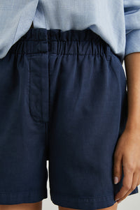 Rails Monte Navy Cotton/Tencel Twill Shorts
