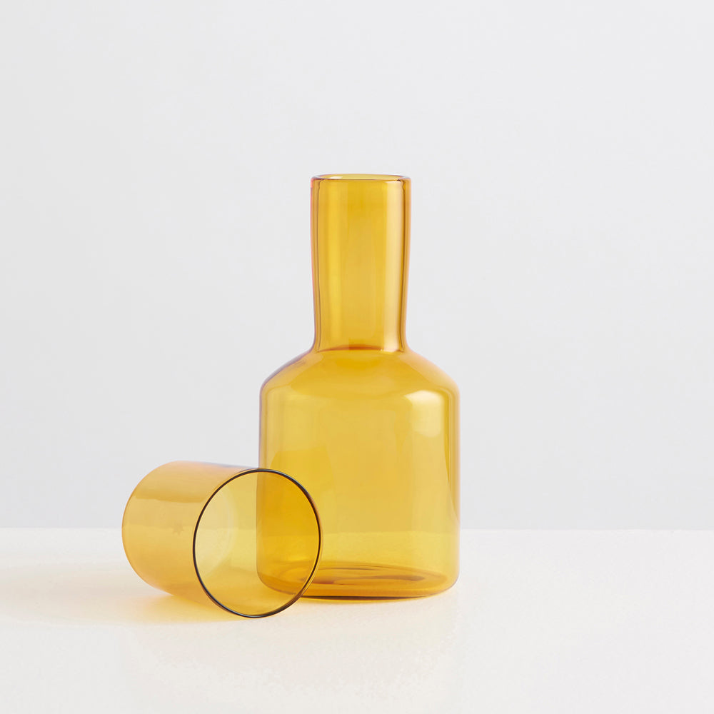 Maison Balzac Yellow Carafe & Glass Set - Miel