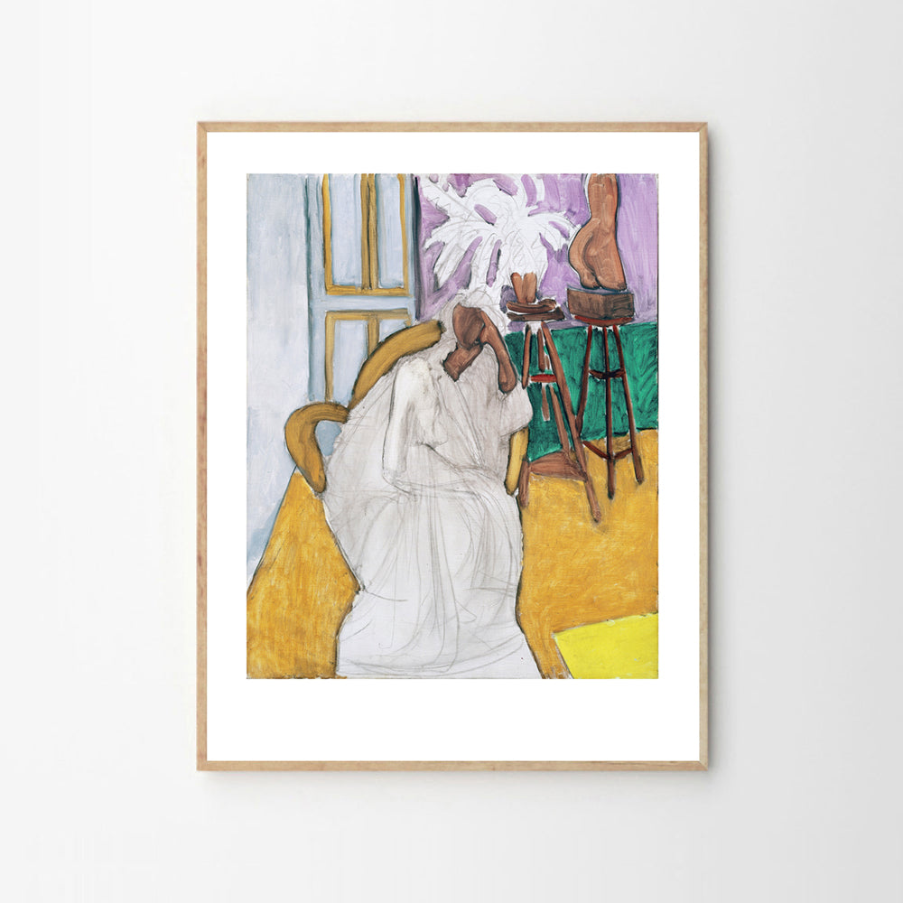 Henri MATISSE 'Figure assise et le torse grec' Art Print from Galerie Maeght