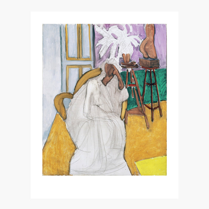 Henri MATISSE 'Figure assise et le torse grec' Art Print from Galerie Maeght