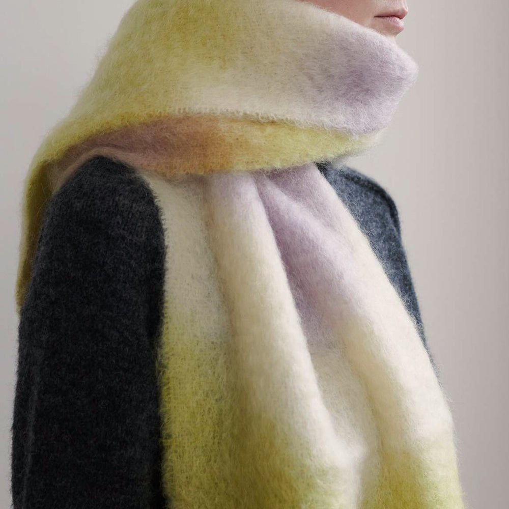 Tie Dye Mohair Scarf