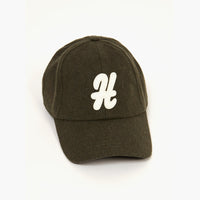 Hartford Olive Green Recycled Wool Cap