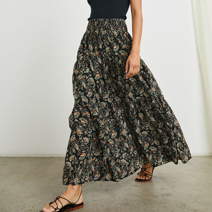 RAILS Peony Print Cotton Maxi Skirt