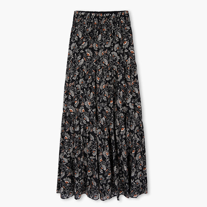 RAILS Peony Print Cotton Maxi Skirt