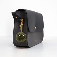 FIREFLY Reflective Pom Pom with Eyes Bag Charm - Olive Green